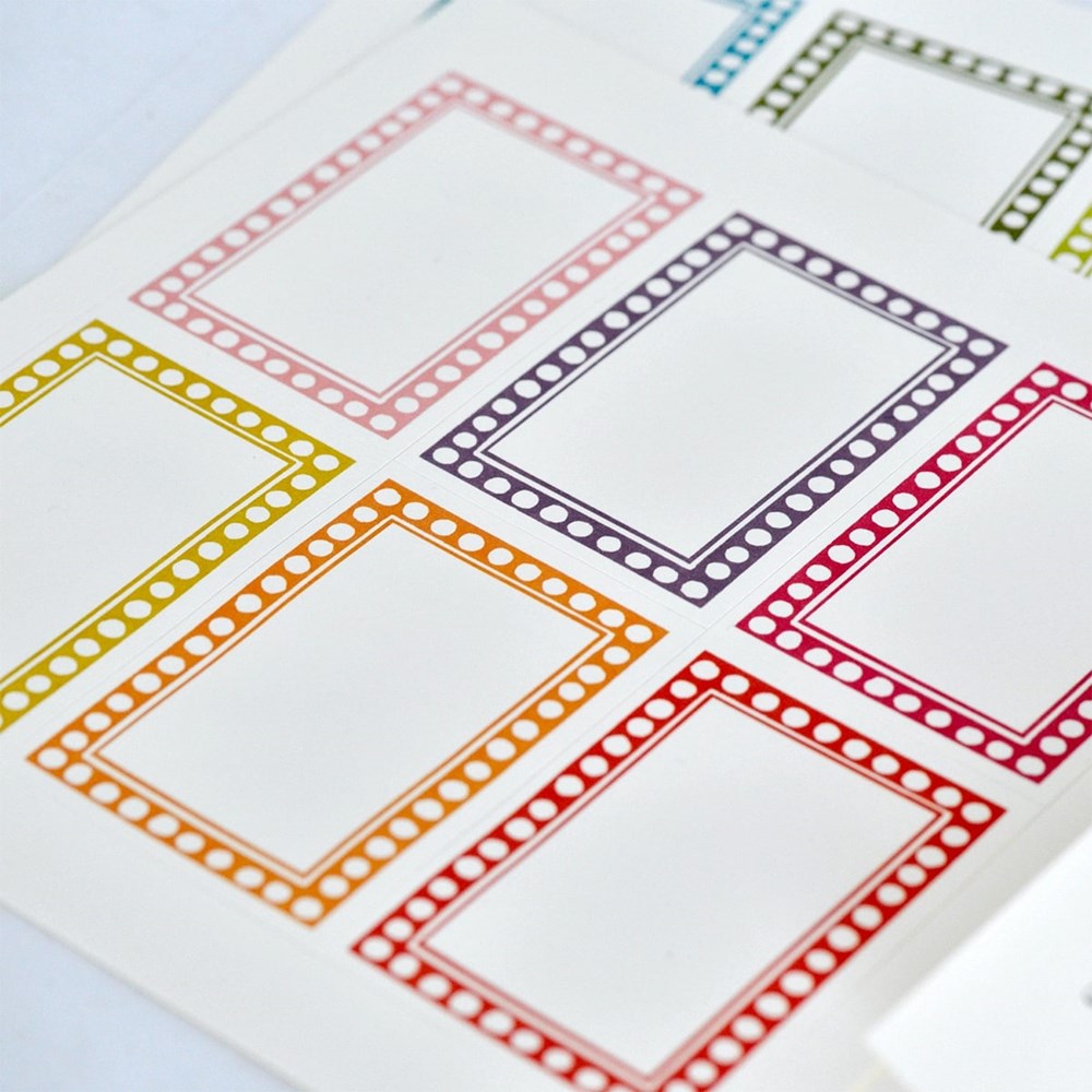 12 Large Self Adhesive Labels