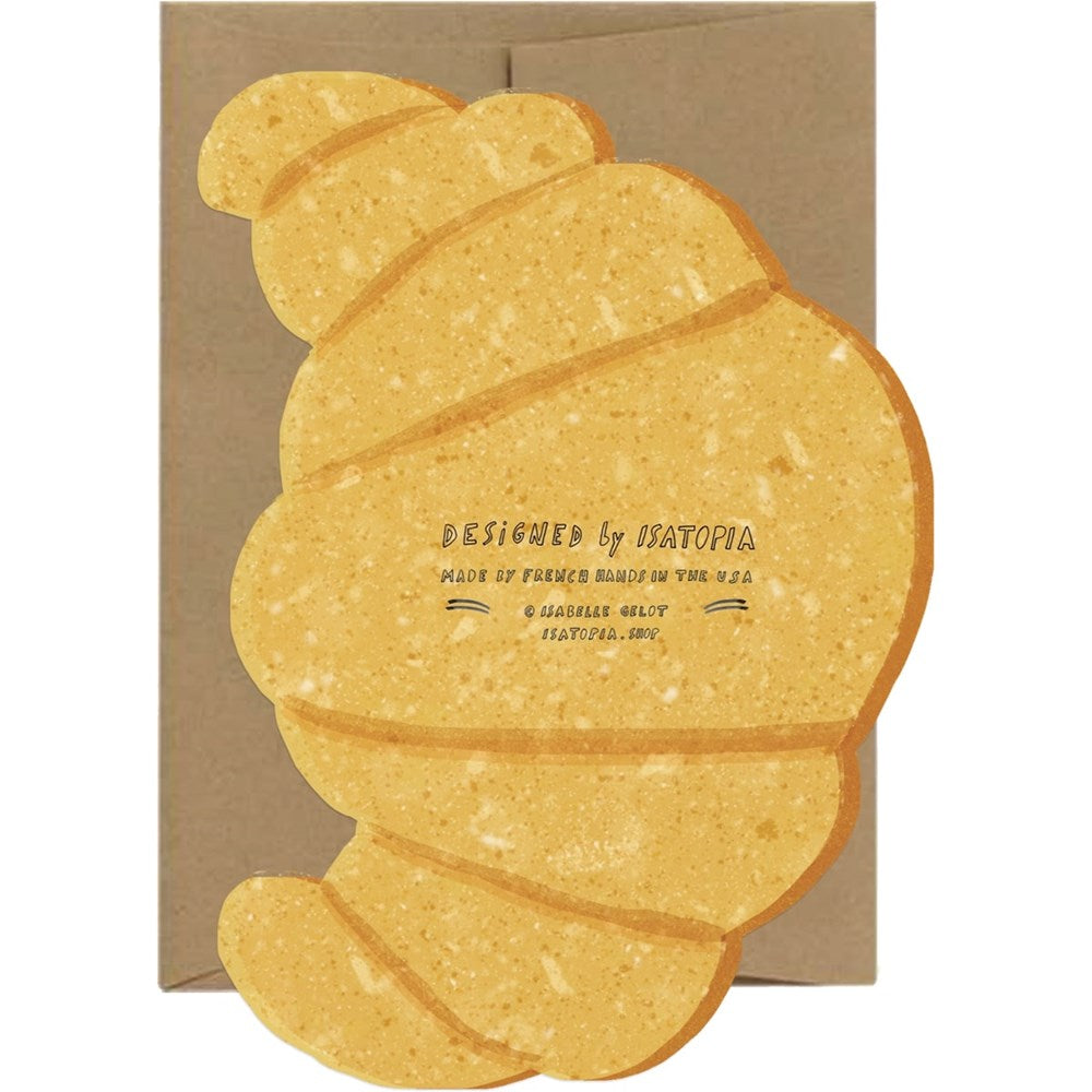 Croissant Die Cut Card