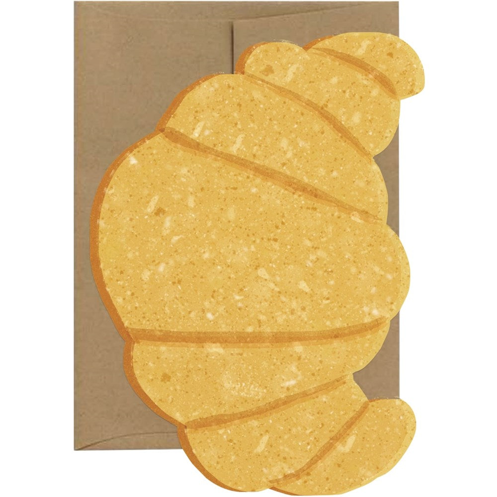 Croissant Die Cut Card