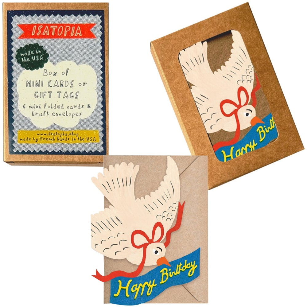Happy Birthday Bird Mini Cards