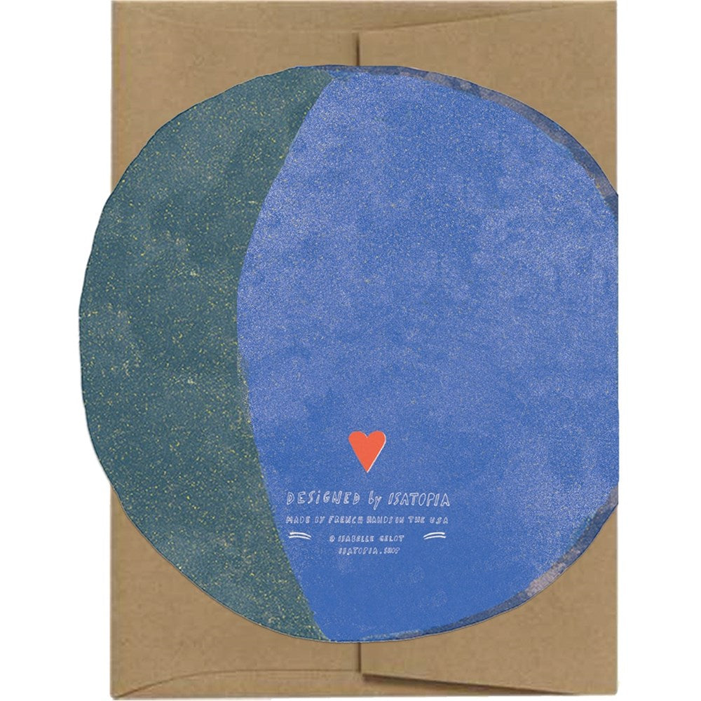 Moon Die Cut Card