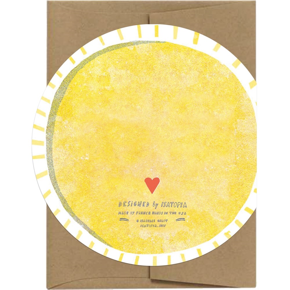 Sun Die Cut Card