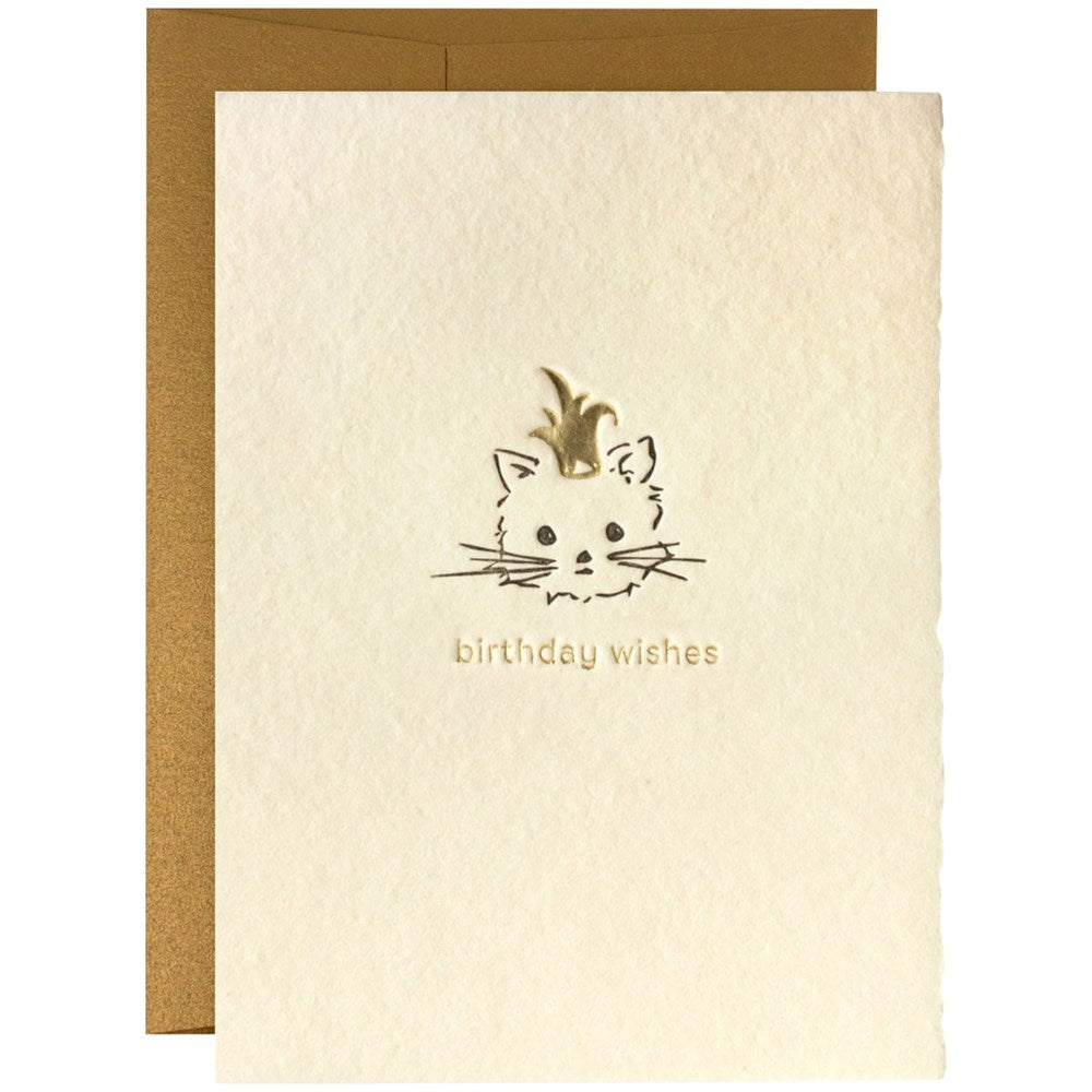 Birthday Wishes Adorable Animals Letterpress Card