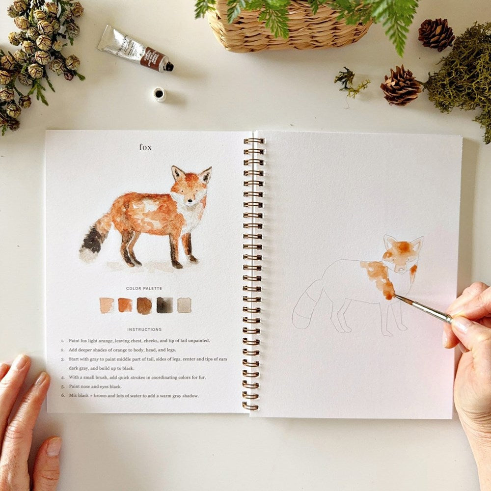 Woodland Watercolor Workbook