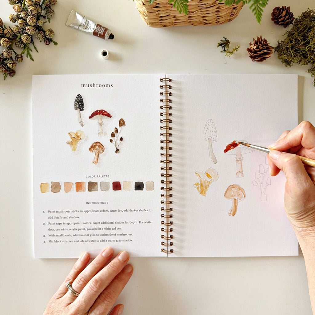 Woodland Watercolor Workbook