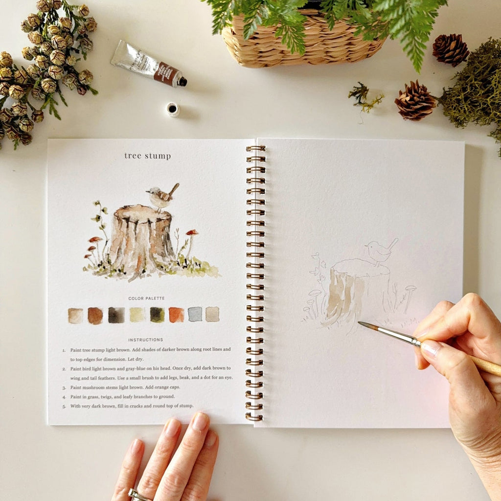 Woodland Watercolor Workbook